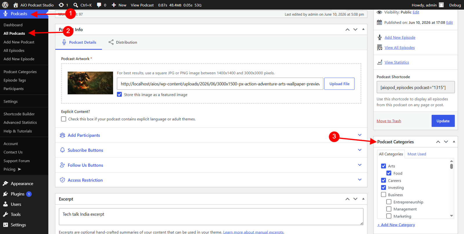 Assign Categories