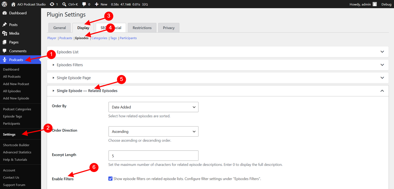 Enable Filter Related Enable Filter Related