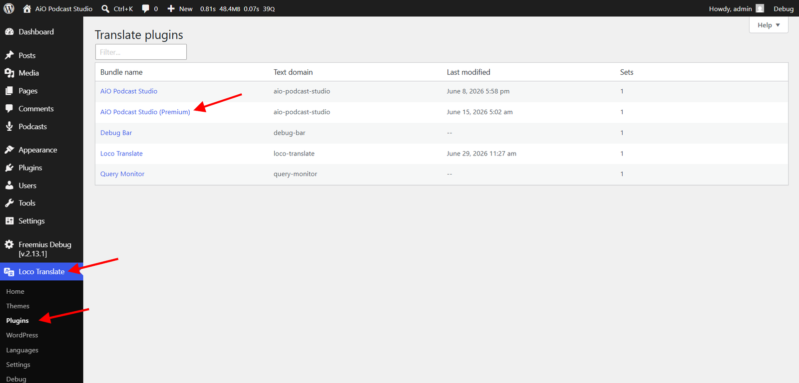 Loco Translate Select Plugin Loco Translate Select Plugin