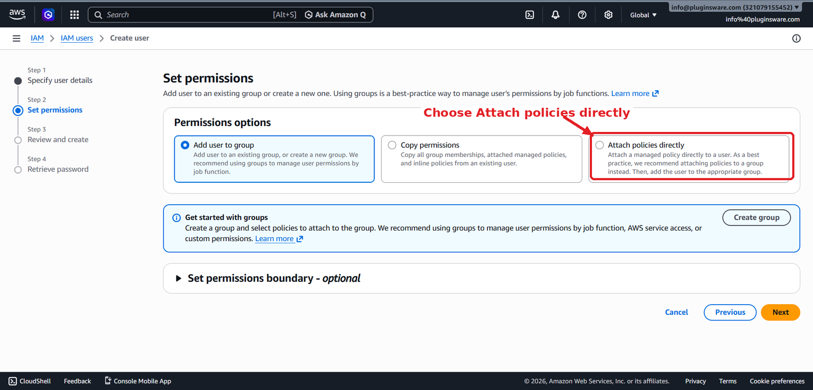 IAM User Permissions